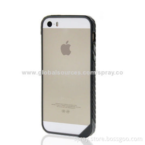 3 Colors Injection TPU Bumper Cover for iPhone 5S, Lightweight, Tear-resistant and Unique